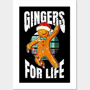 Christmas Santa Claus Gingers for life Posters and Art